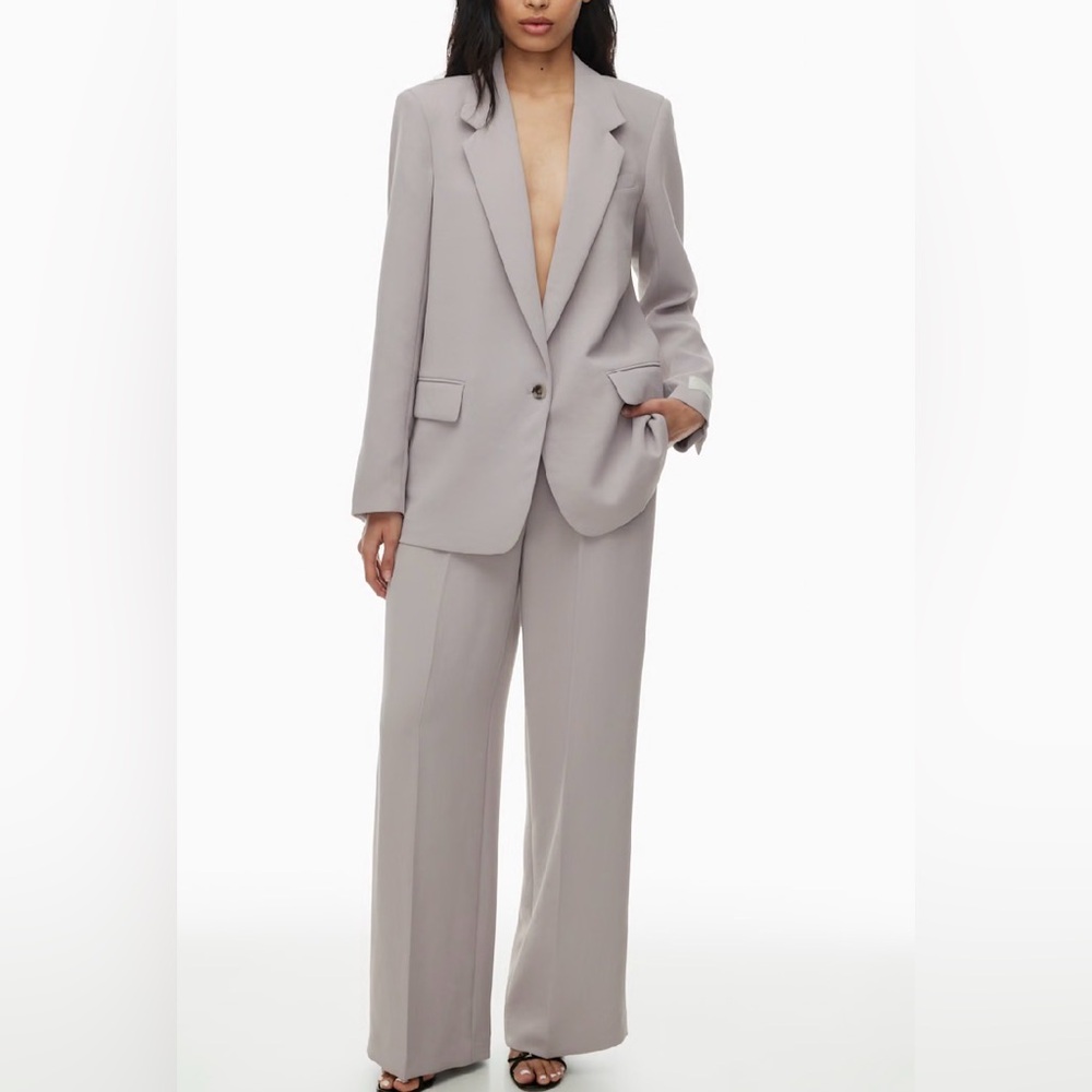 Wilfred Light Gray Oversized Blazer